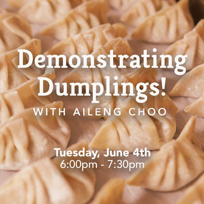 Demonstrating Dumplings!