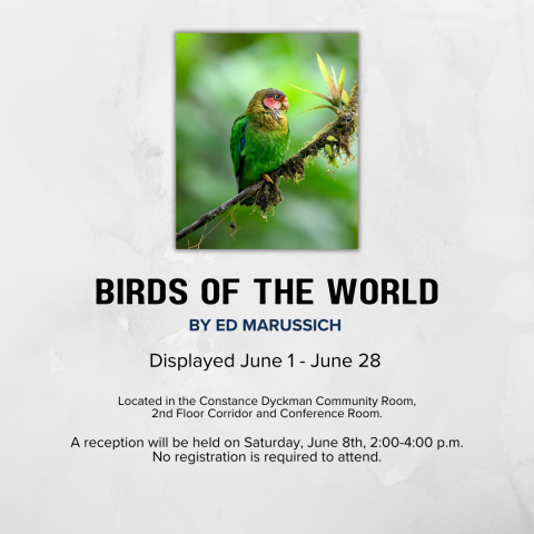 Art Exhibit - "Birds of the World" by Ed Marussich