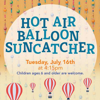 Hot Air Balloon Suncatcher