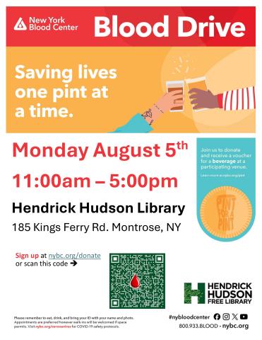 August Blood Drive flyer