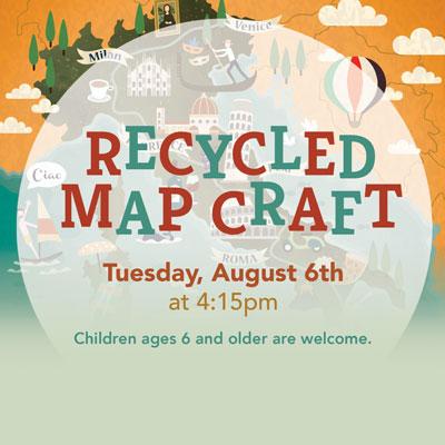 Recycled Map Craft
