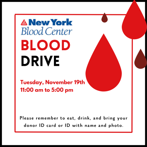 New York Blood Center Blood Drive