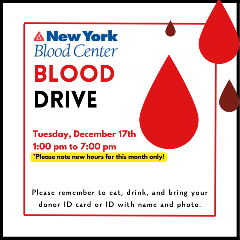 New York Blood Center Blood Drive