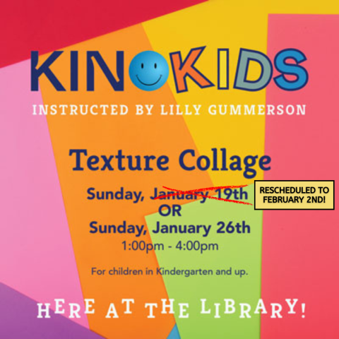 KinoKids Texture Collage with instructor Lilly Gummerson