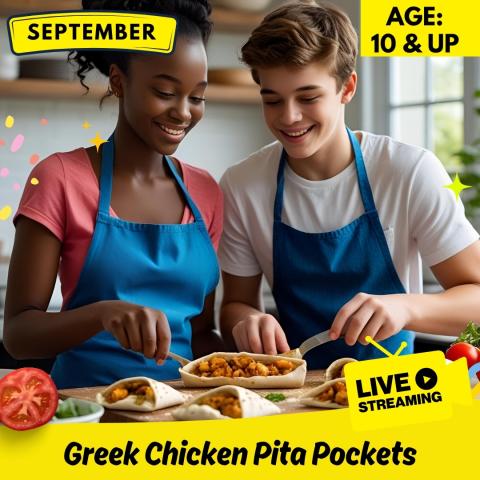 Greek Chicken Pita Pockets