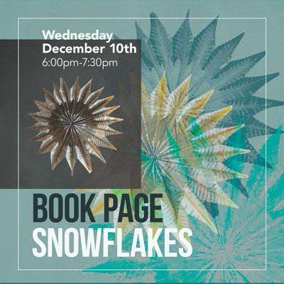 Book Page Snowflakes