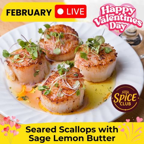 Virtual Cooking Class: Seared Scallops with Sage Lemon Butter