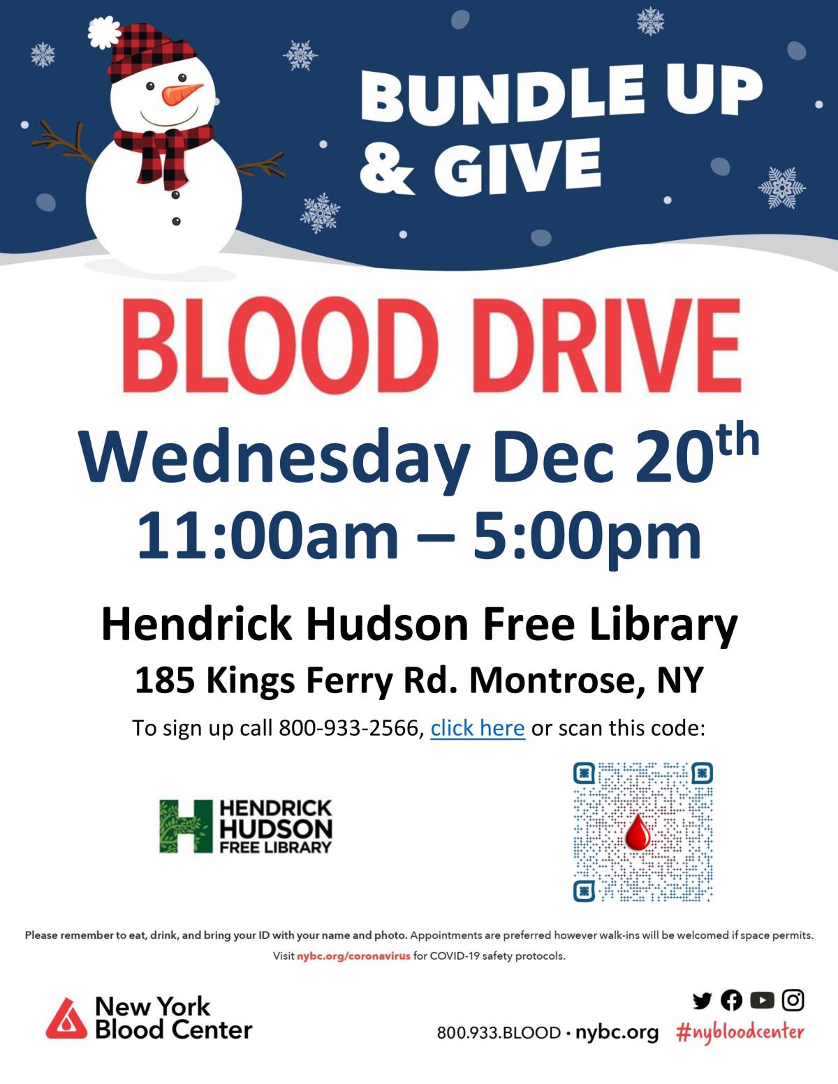 Bundle Up & Give December Blood Drive