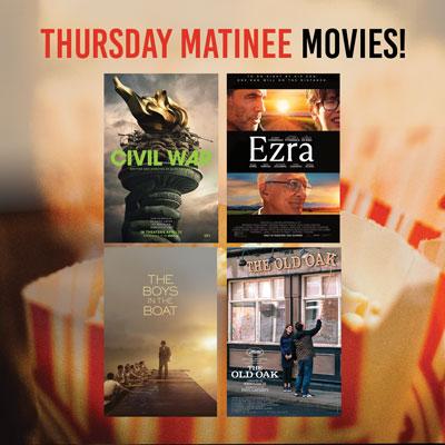 Thursday Matinee Movie:  "Ezra" (R)