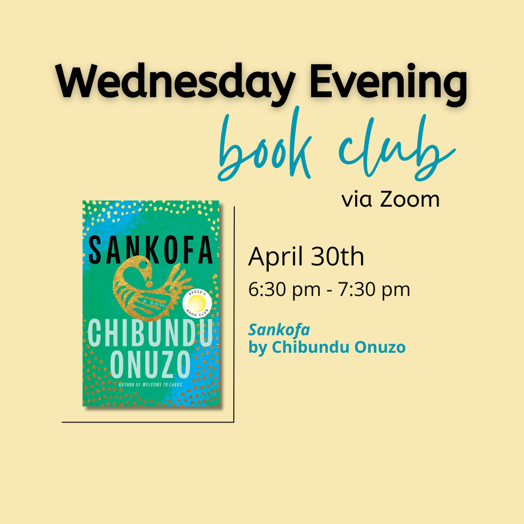 Wednesday Evening Book Club via Zoom