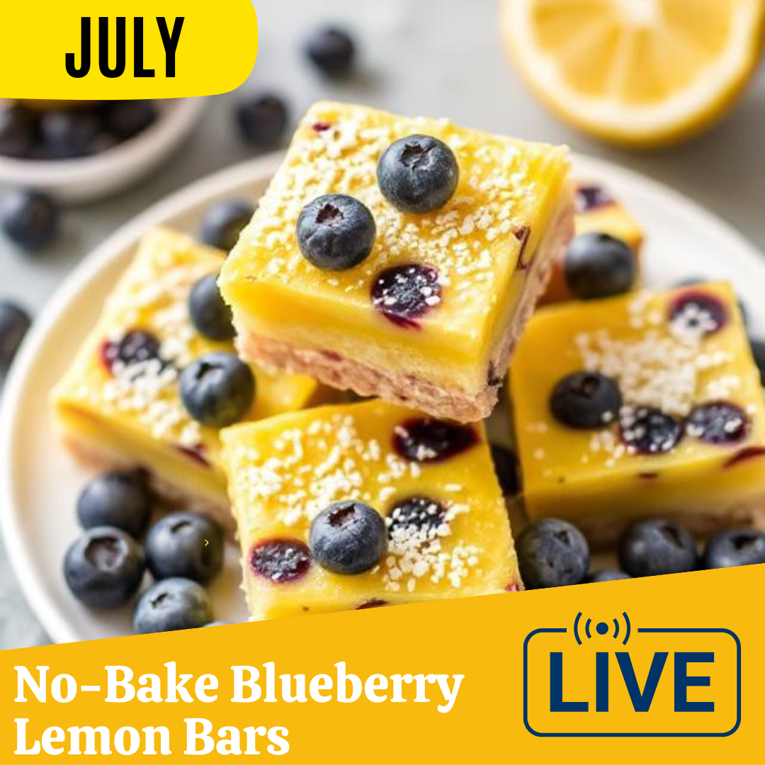 No-Bake Blueberry Lemon Bars