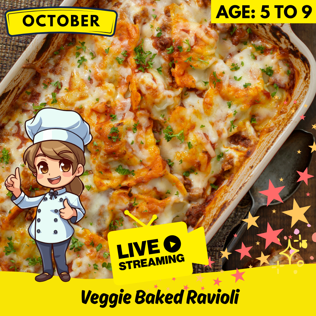 Virtual Cooking Class: Veggie Baked Ravioli