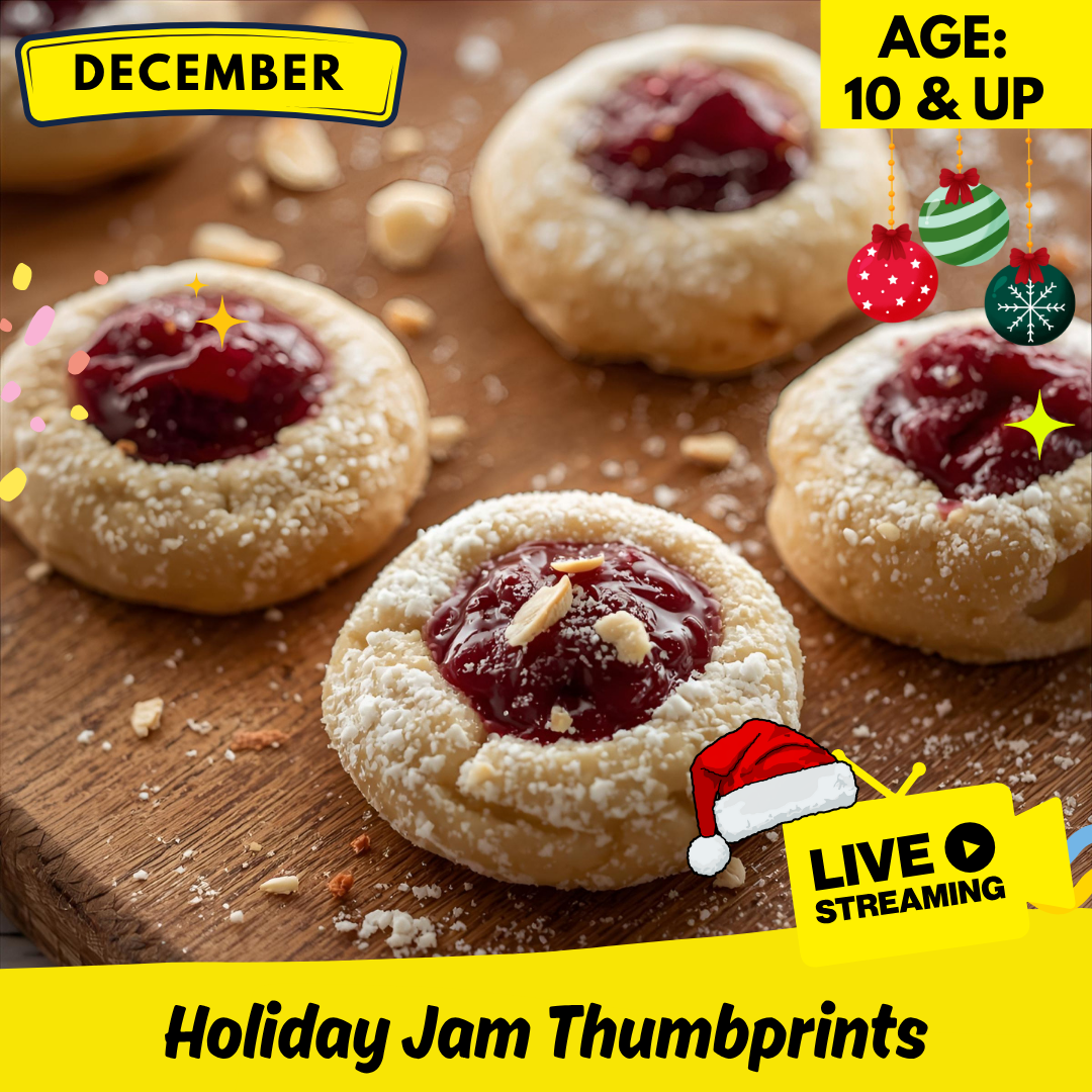 Virtual Cooking Class: Holiday Jam Thumbprints